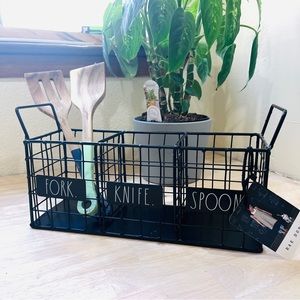 Rae Dunn Wire Utensil Holder Black & White